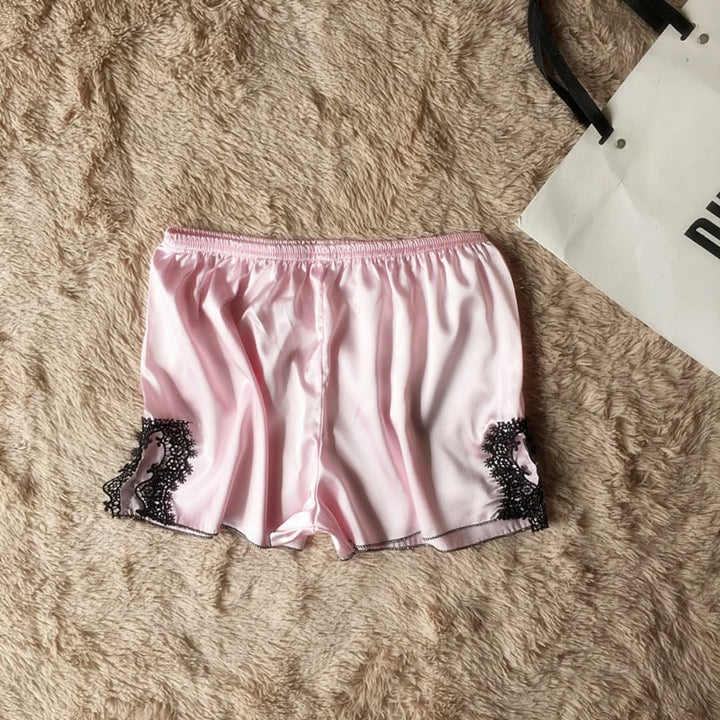 Premium Cami Sole Set – Contrast Lace Embroidered Nightwear - Zara Apparel