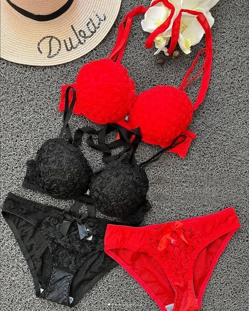 Front Open Push-Up Bra & Panty Set-Victoria Secret