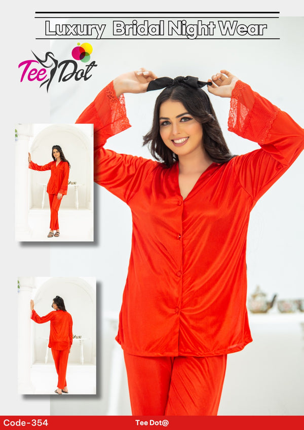 Midnight Ease Lounge Set – Buttoned Top & Trousers