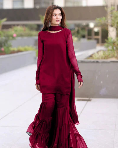 Hira Faisal Signature Garara Style – 3 Pieces - Zara Apparel