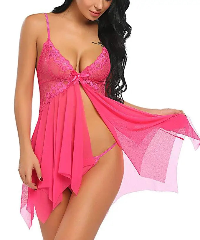 Lightweight Pink Nightgown for Romantic Evenings