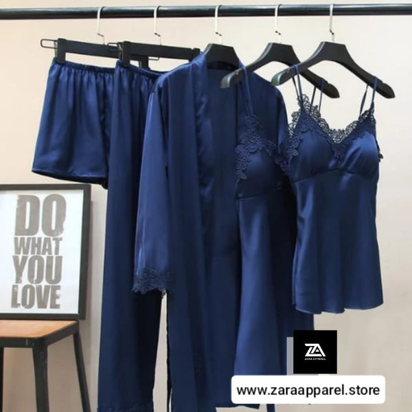 Luxe Silk Dream 5PC Set Nighty Set
